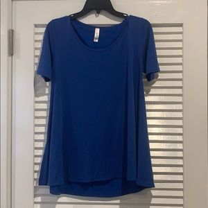 LuLaRoe Blue Scoop neck Perfect T